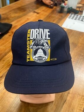 TEAMSTER DRIVE Navy Logo Baseball Cap